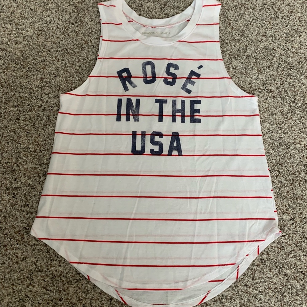 Rose in the USA tank top